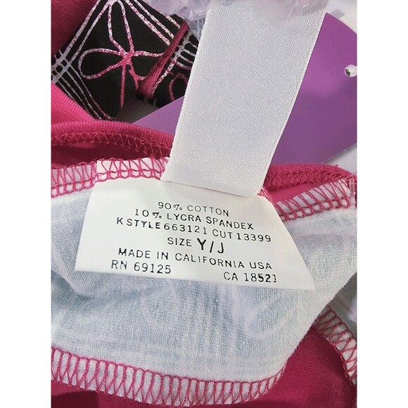 VTG Gilda Marx 80s Pink Racerback Cotton Unitard Biketard Dance Size XS (Y/J) - Picture 9 of 15